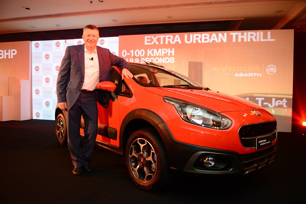 Kevin Flynn, President & MD, FCA India with Avventura powered by Abarth