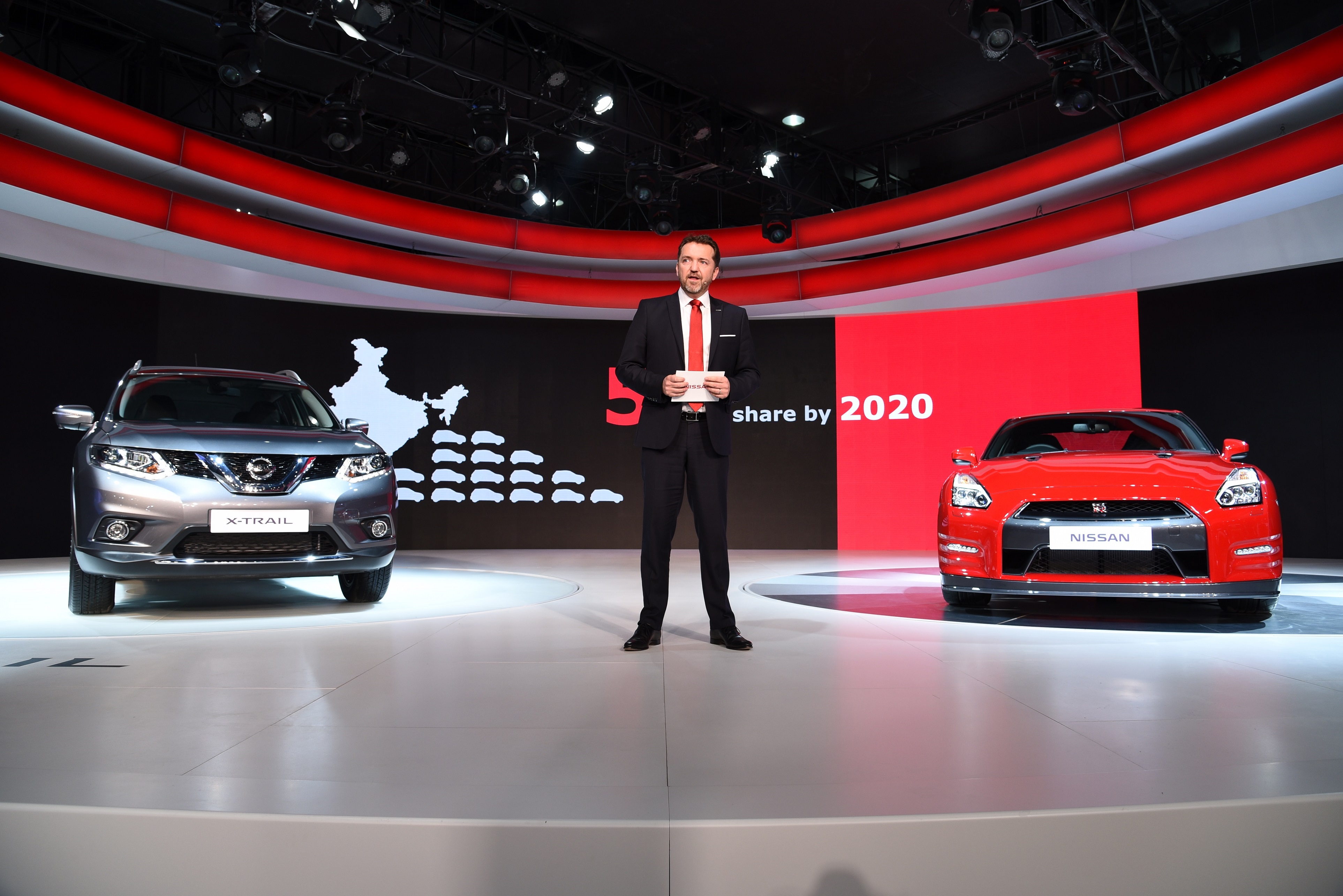 Picture 4 - Guillaume Sicard - President, Nissan India Operations at the shocase of X-Trail and GT-R in India