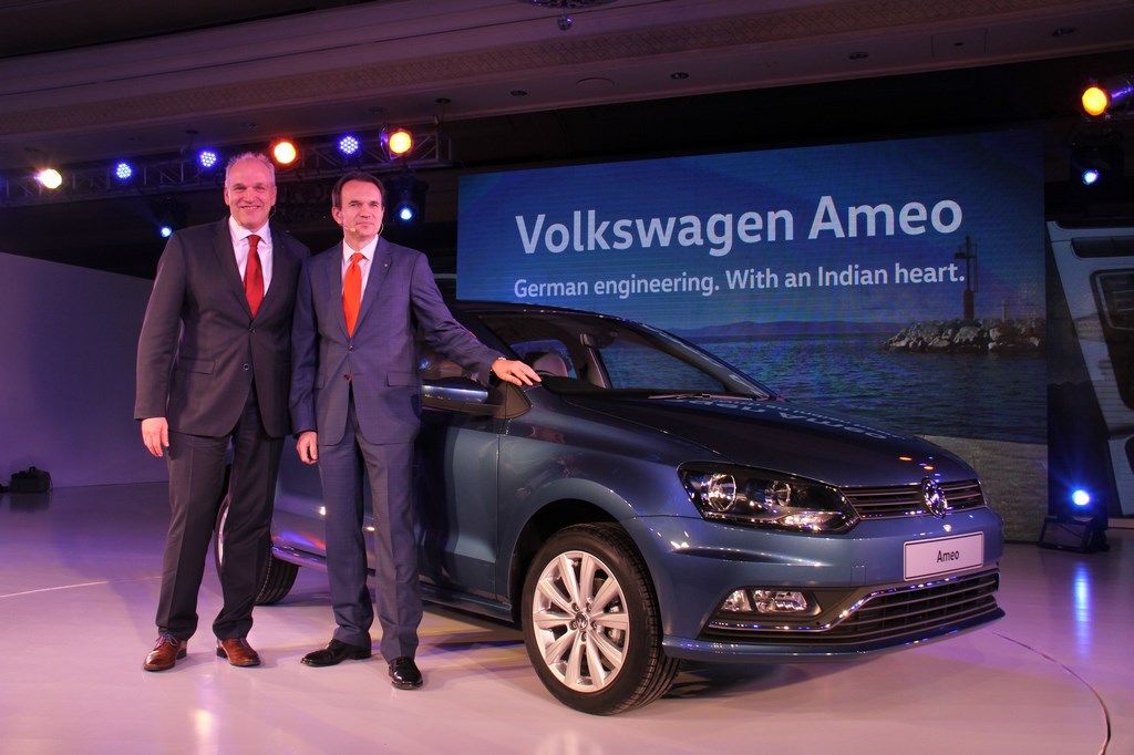 Volkswagen announces World Premiere of compact sedan, Volkswagen Ameo, in India