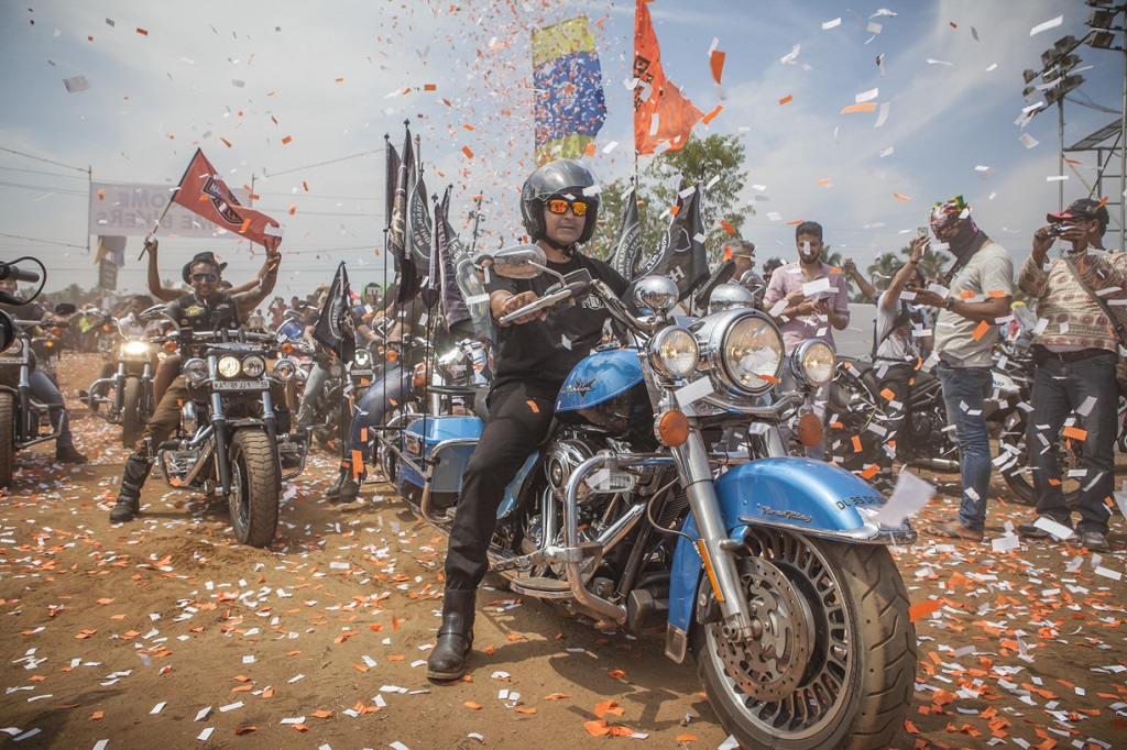 4th H.O.G. India Parade arrive at India Bike Week 2016