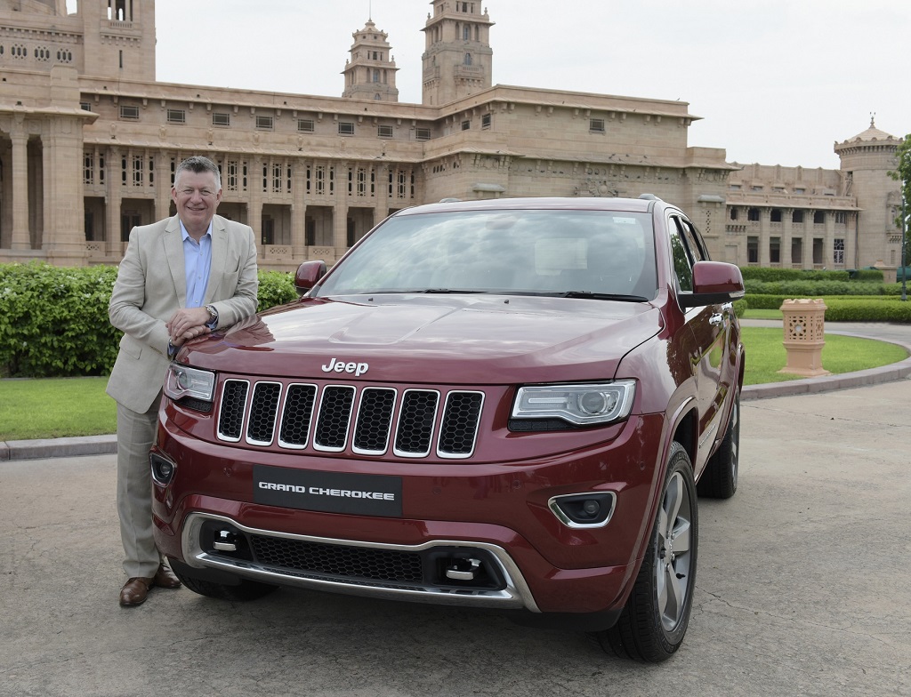 Mr. Kevin Flynn, President and MD, FCA India with Grand Cherokee