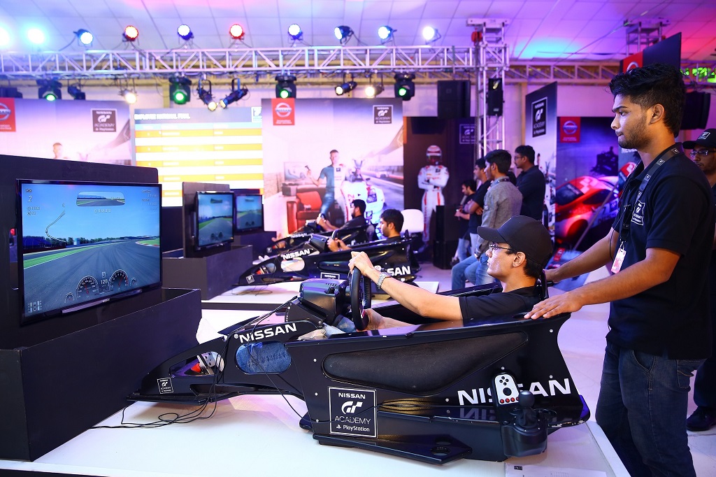Nissan GTA Academy finalists in action in Chennai