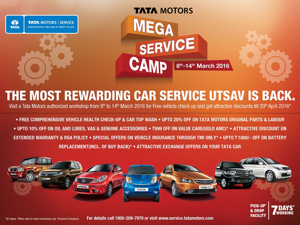 Tata Motors to roll-out fourth edition of Mega Service Camp across India...