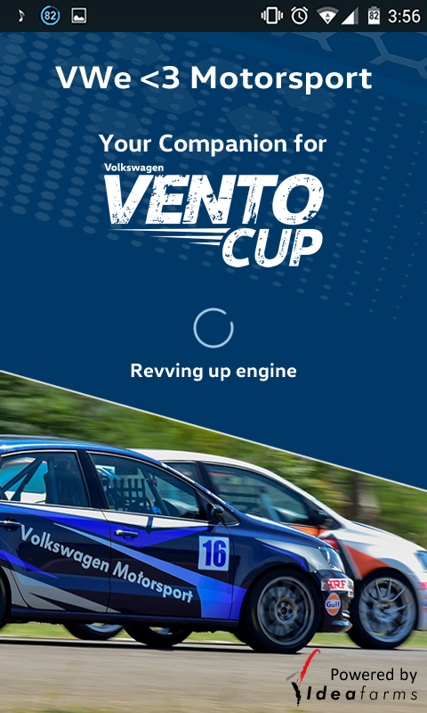 VWE Love Motorsport mobile application designed by Volkswagen Motorsport India