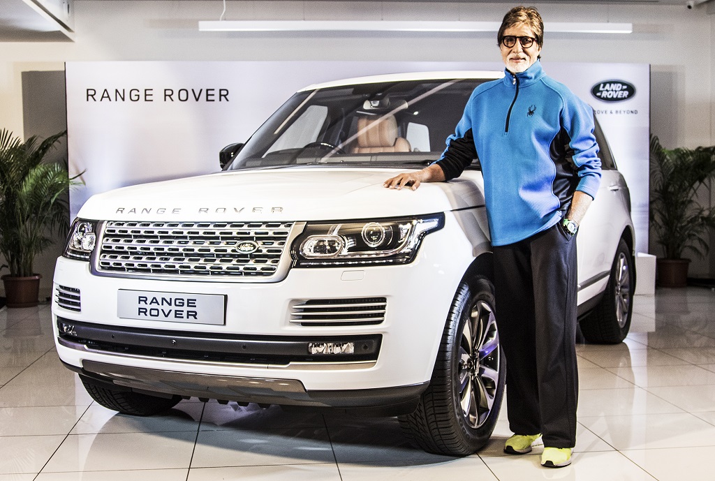 Mr. Amitabh Bachchan with The Range Rover