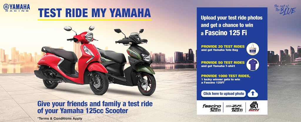 Test Ride My Yamaha campaign